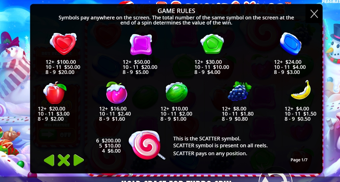 Édes Bonanza Xmas Slot - Új